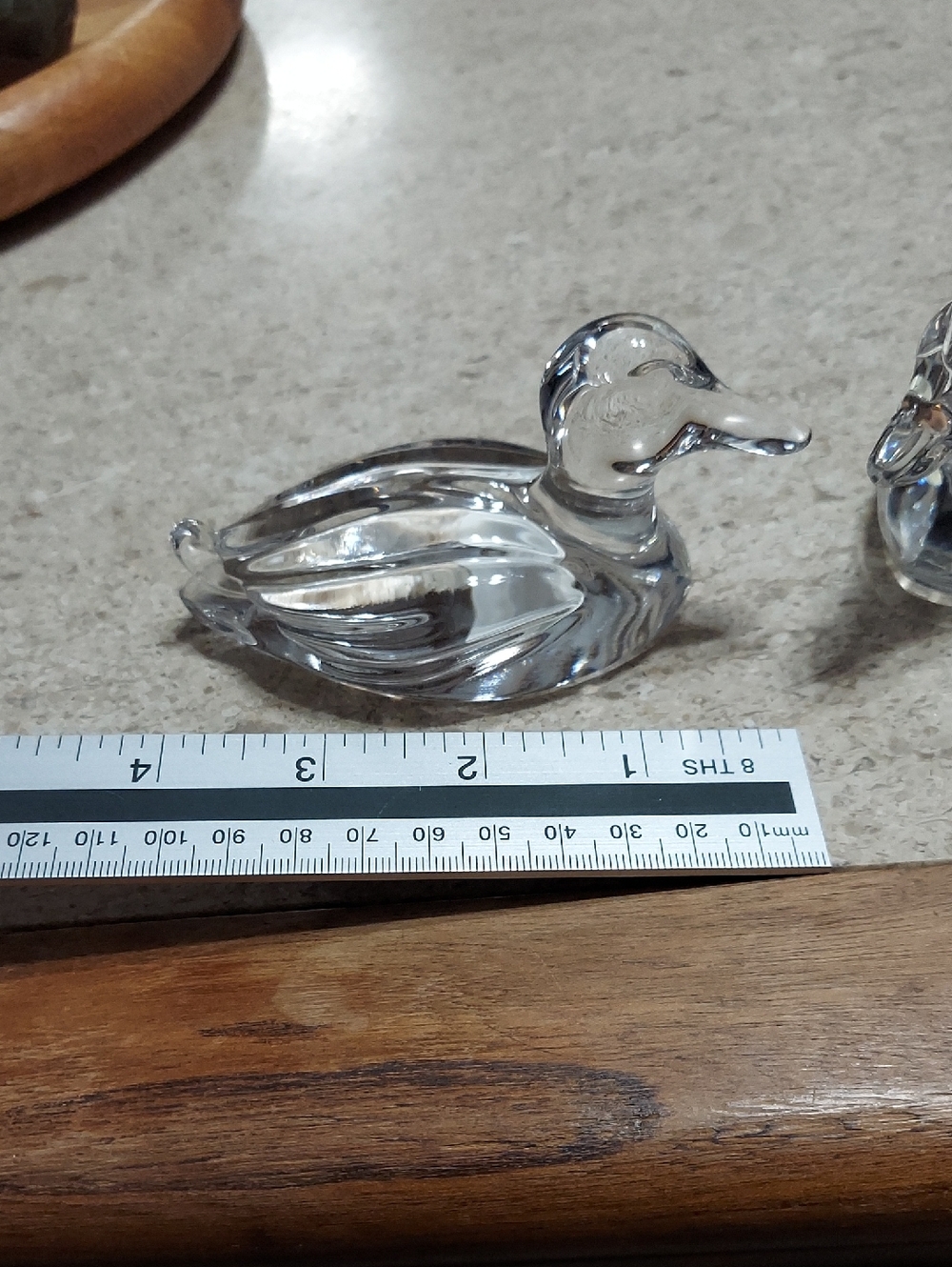 Princess House 24% Lead Crystal Pair Of Duck Figurines - Picture 9 of 9